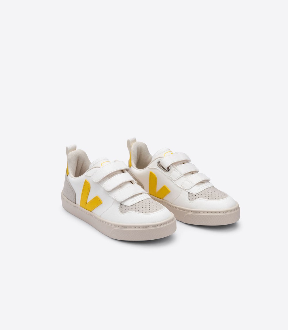 Veja Sneakers Copii - V-10 Velcro Cwl - Albi - 5760381-AX